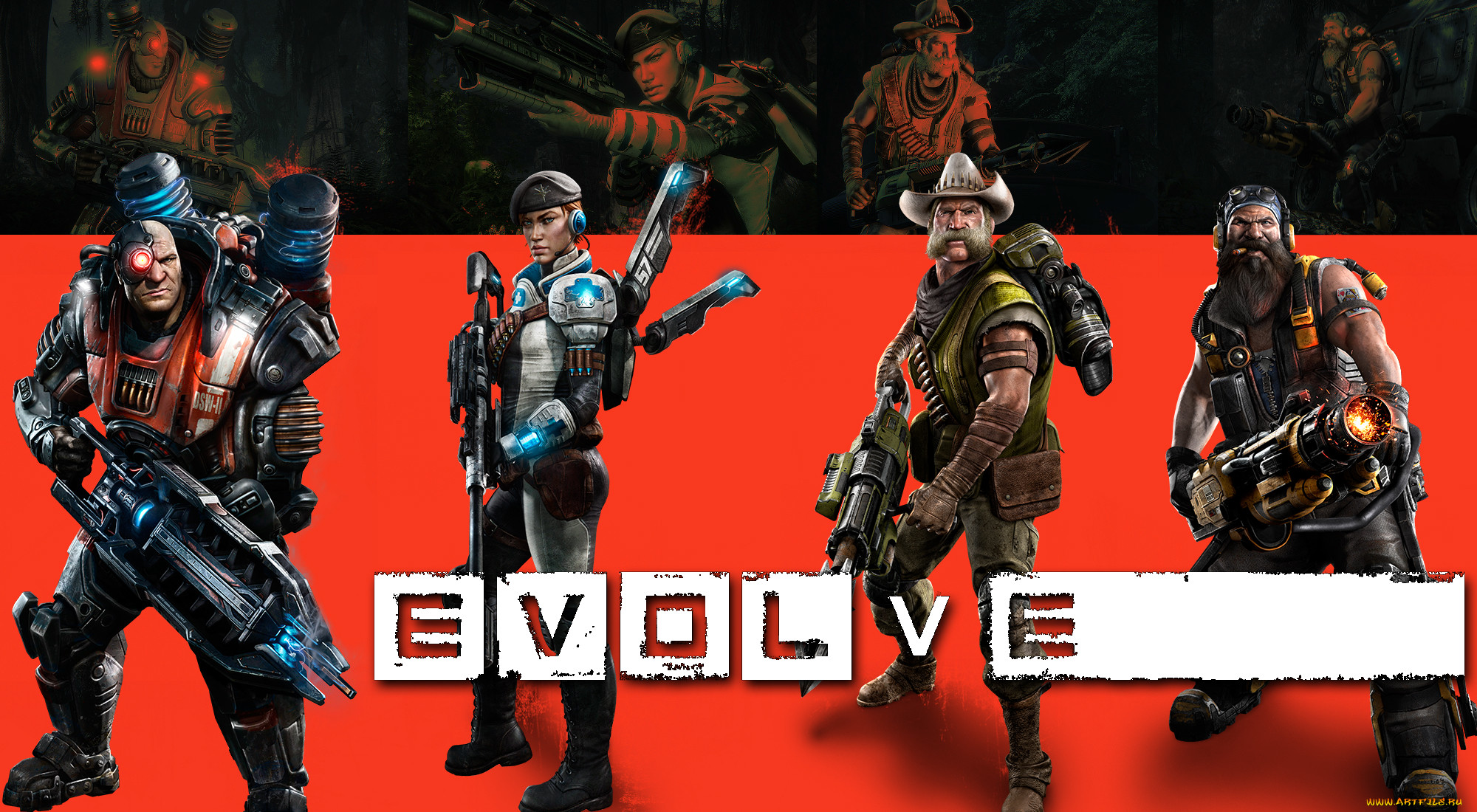  , evolve, sniper, support, medic, val, hank, assault, valerie, wolski, markov, trapper, griffin, hallsey, hunter